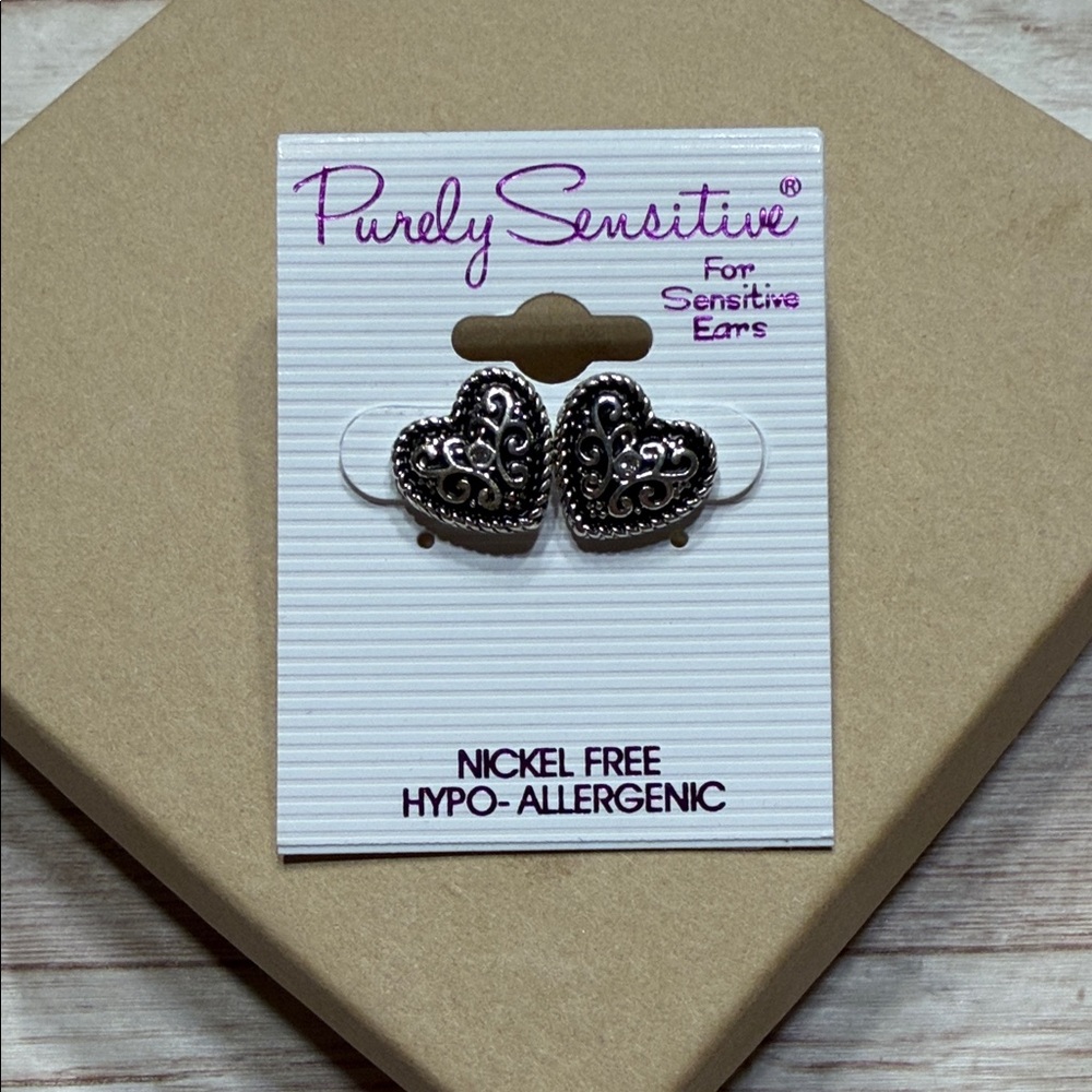 Silver Heart Earrings